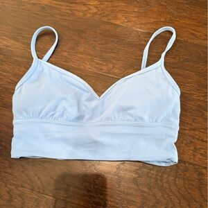 Lululemon size 6 light blue bra like new